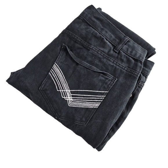 Jeanetix Jeans Men's W40 L30 Black Relaxed Straight Leg Mid Rise 100% Cotton - Picture 6 of 16